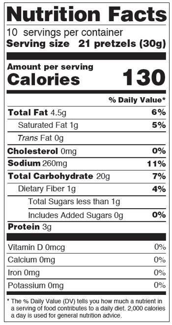 Osem Sesame Pretzel Rings Nutrition