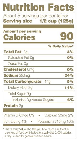 OSEM Frescorti Marinara Sauce Nutrition